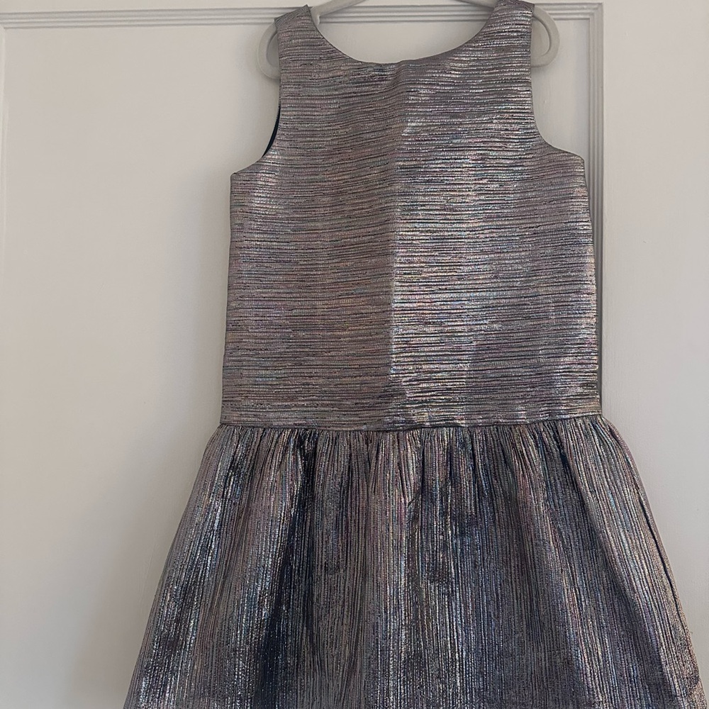 Janie and Jack Silver Formal Kids Dress